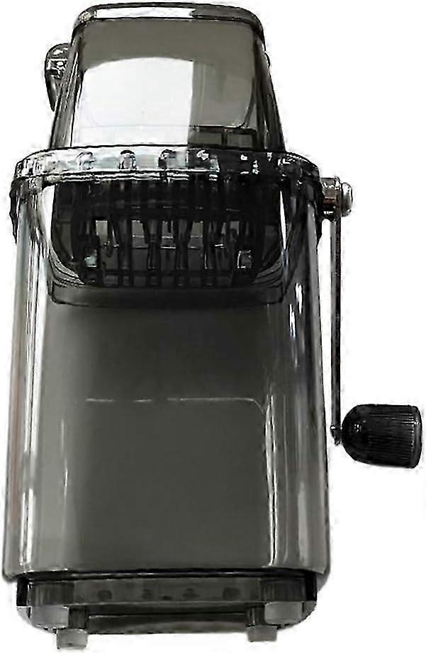 Manual Ice Crusher High-Quality Stainless Steel Shaved Ice Machine (Gray)