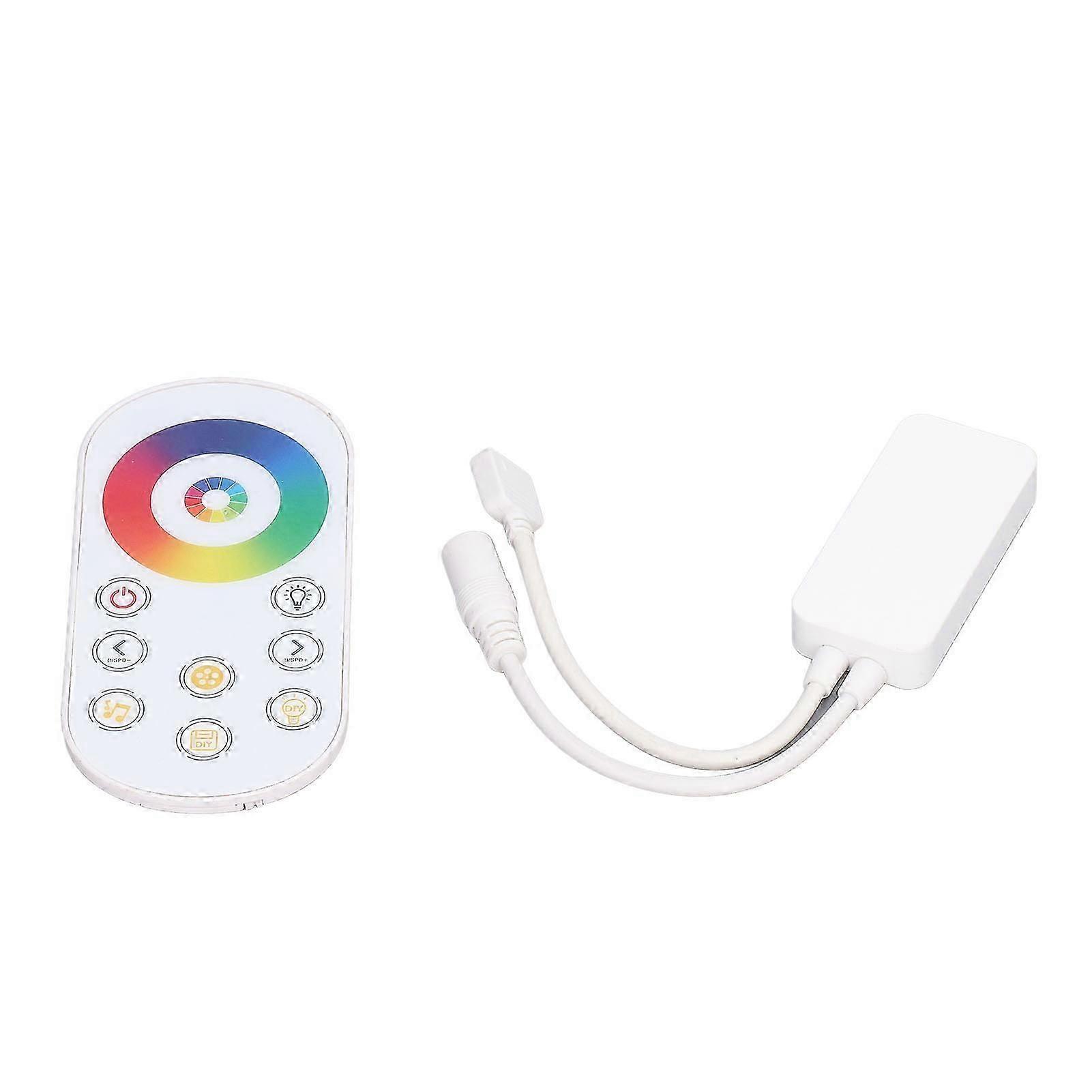 LED Controller RF Touch Color Shortcut Keys 27 Dynamic Modes DIY Settings RGB Remote DC 5V24V