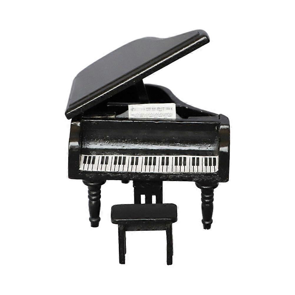 Mini Decoration Wooden Piano Shape Doll House Creation Diy Furniture Home Decoration 8.90X8.80X6.80CM 1 Piece