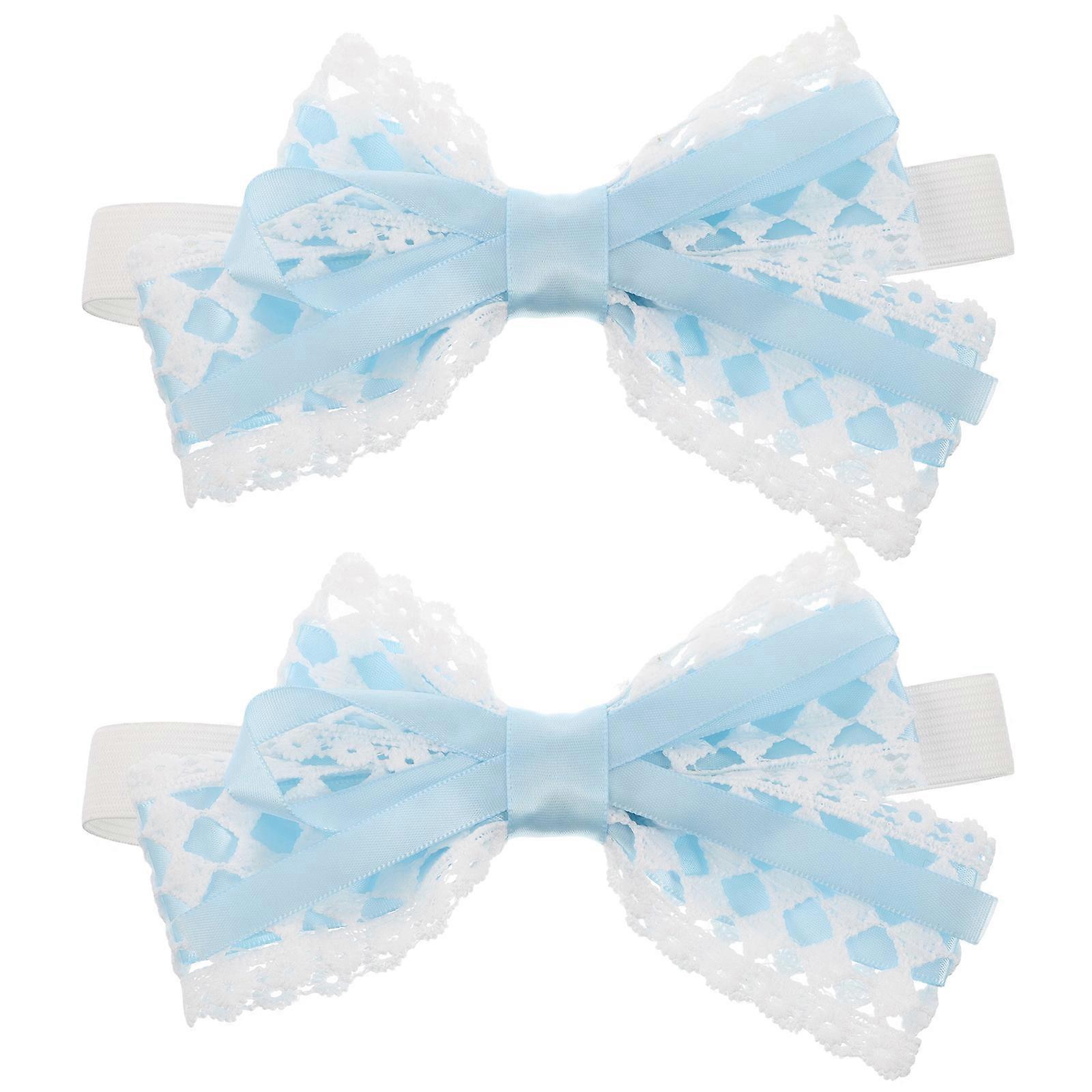 Butterfly Bow Shape Curtain Tiebacks Edges Home Decor Accessory For Curtains .00X9.50X1.50CM 2Pcs