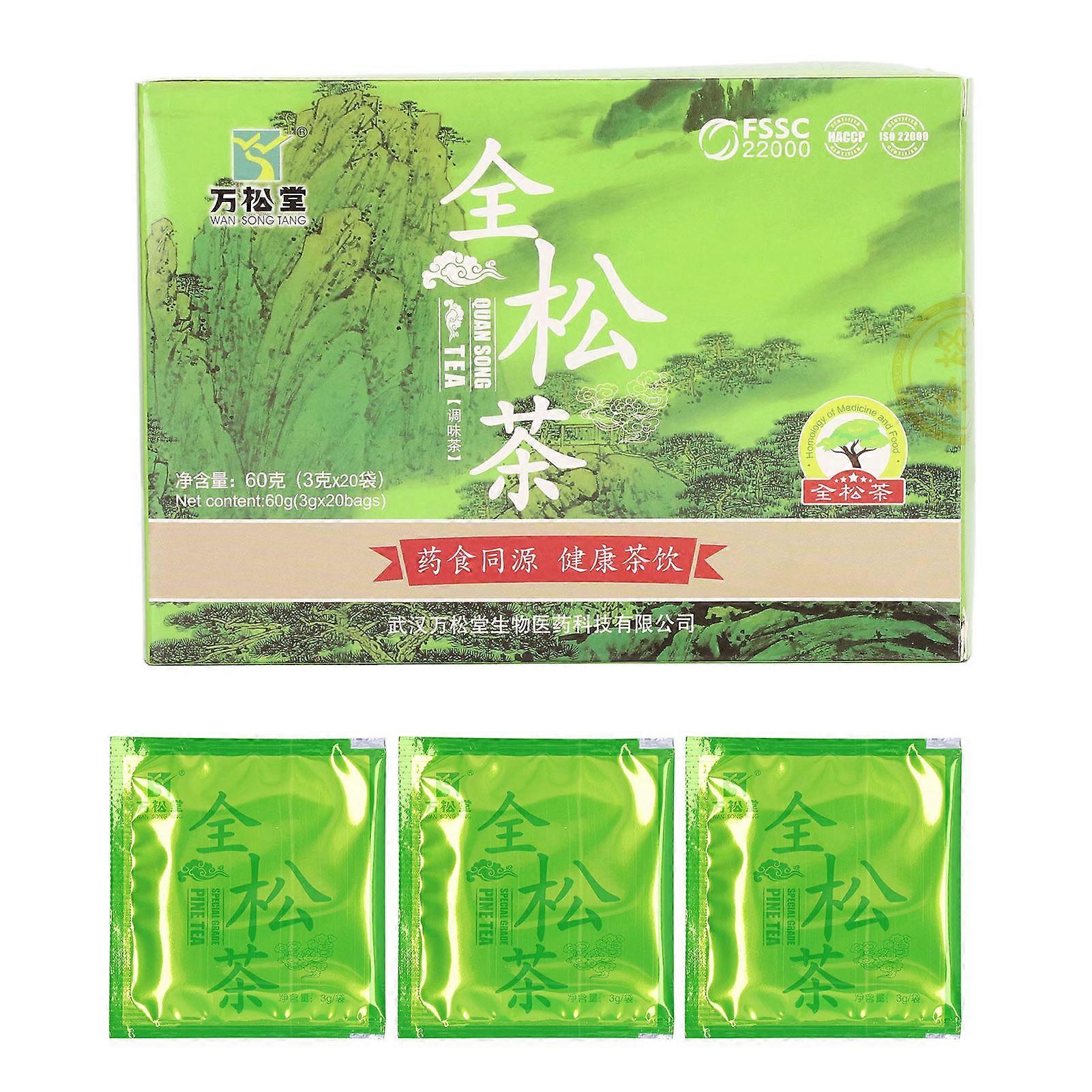 20 sachets de tisane minceur au pollen de pin pour femmes, 3 g par paquet