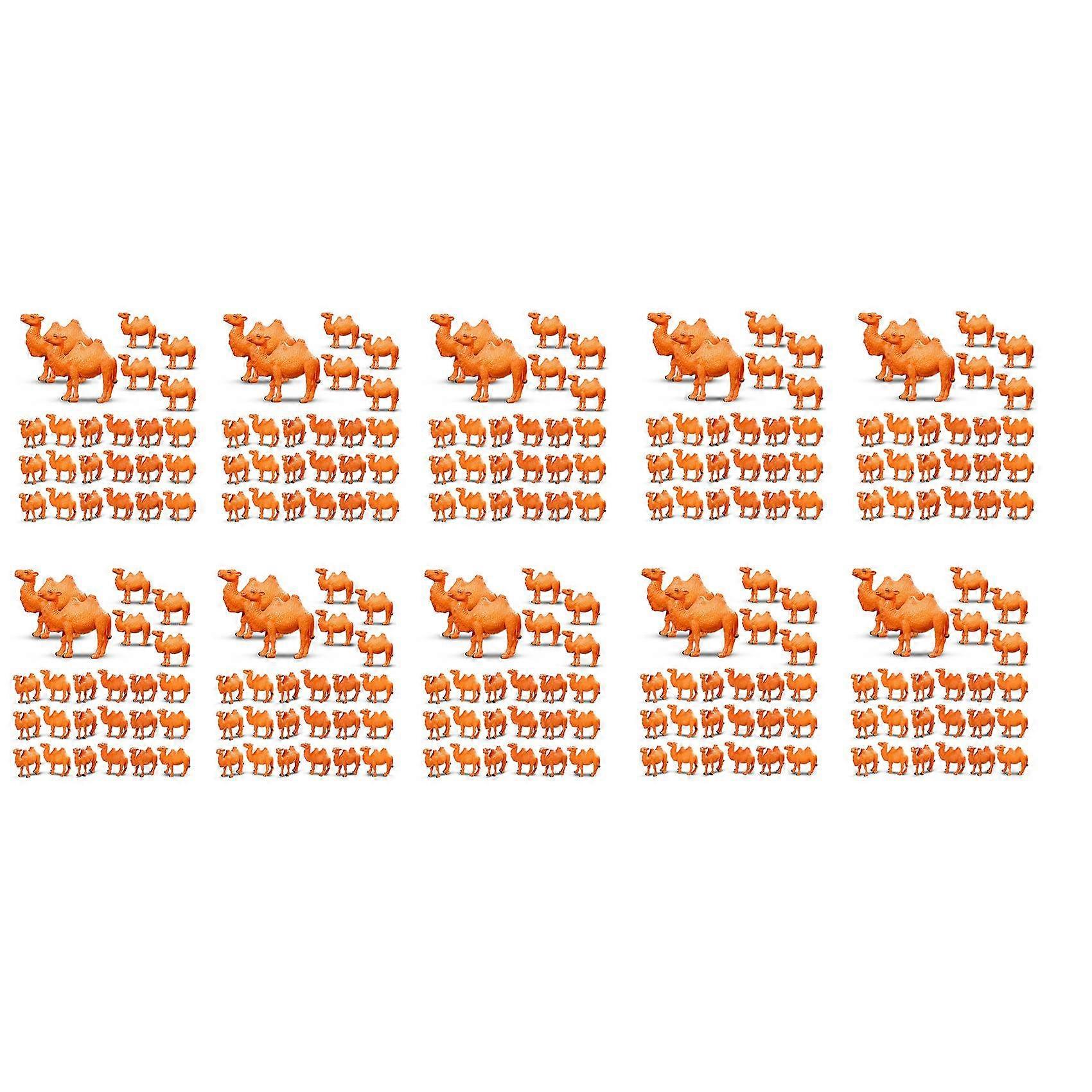240Pcs Camel Figurines Miniature Toys Camel Models Animal Figurines for Cake Toppers Home Desktop Or