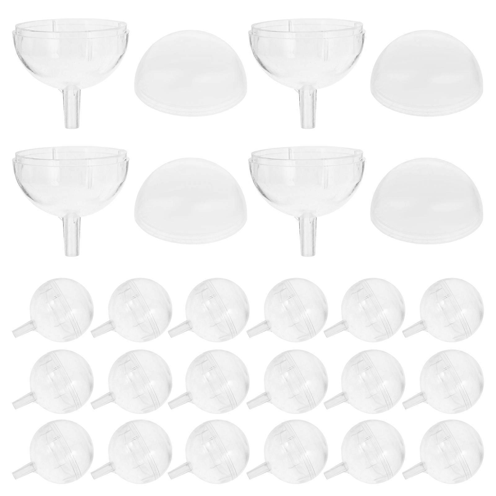 Chocolate Flower Holder Simple Design For Family Friends Lovers 40Pcs 4X4X5CM Transparent Round Shape Diy Fixed Base