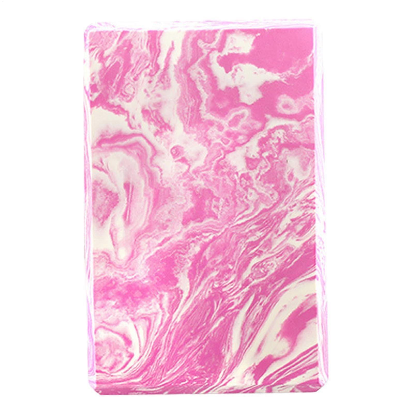 Pilates Block, EVA Pilates Support Block, Comfortable Grip and NonSlip Support for Stability, Balance and Intensive Stretching Exercises Pink