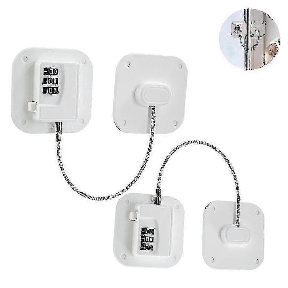 2 Pack Refrigerator Lock Heavy Duty Combination Fridge Lock