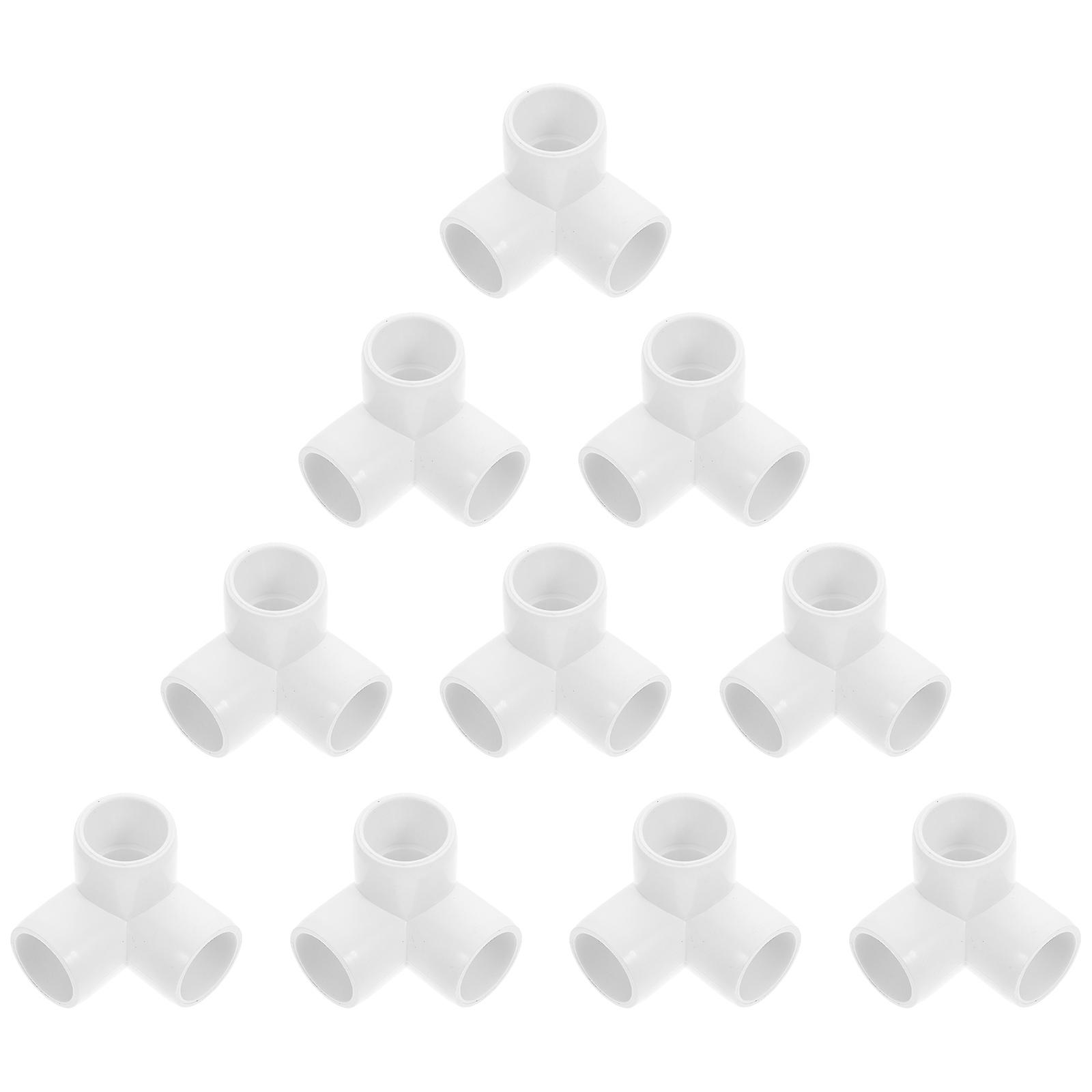 Three Way Water Pipe Joint Pvc Pipe Fittings For Greenhouse Pipe Connector Diy Pvc Structure Tee 10Pcs