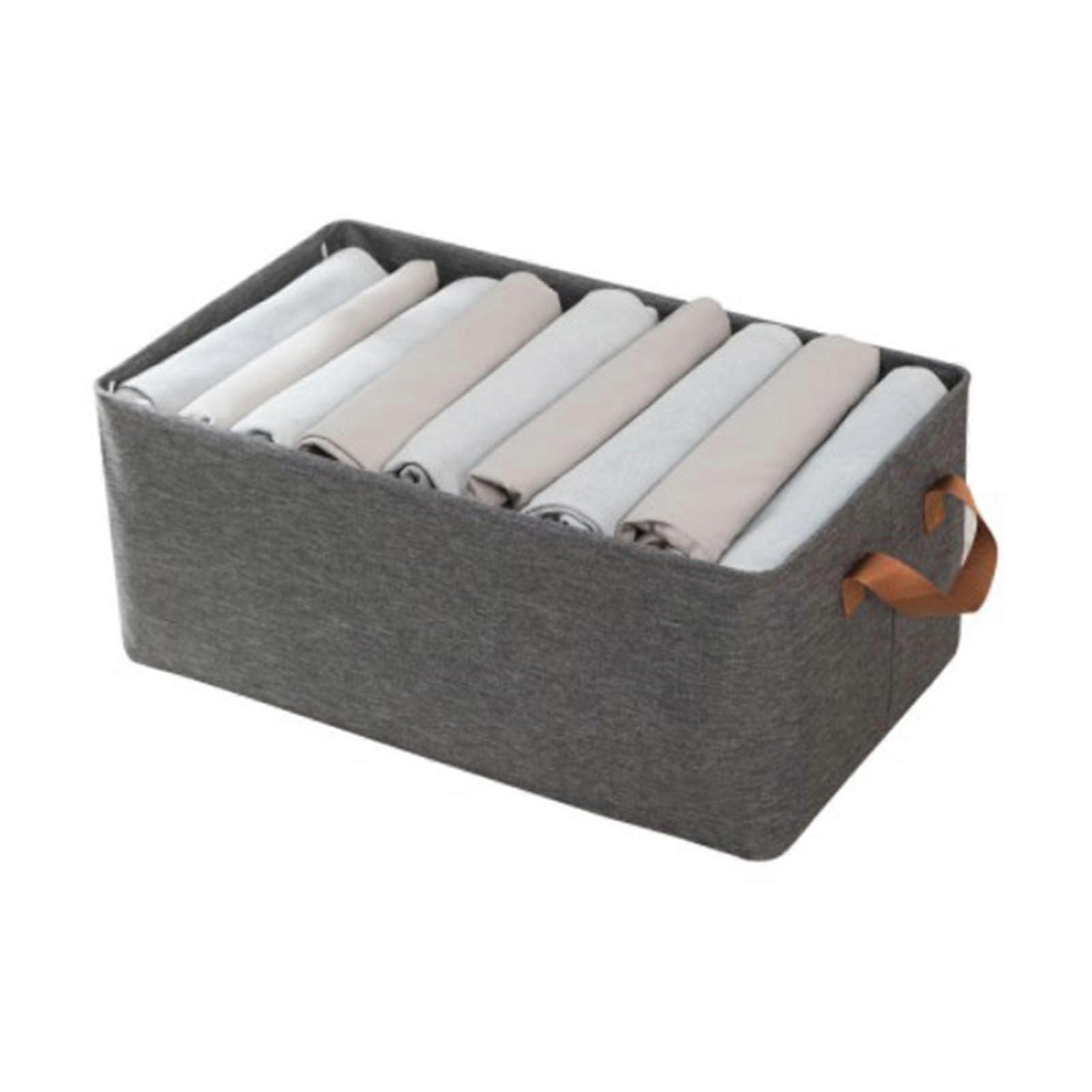 Foldable storage box for clothing, bedroom, fabric, portable storage box, storage artifact (47 x 28 x 20 cm) Ref: 1096