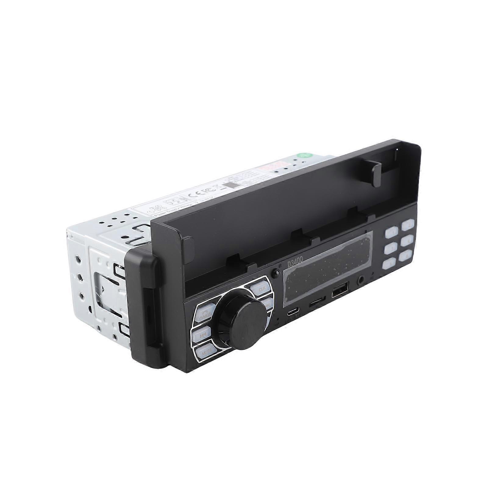 BT Car Stereo Receiver Multifunctional MP3 Player FM Radio Hands-Free Calling U-Disk/TF Card/Aux-in Player Support APP to Find Car/Voice Assistant/Au