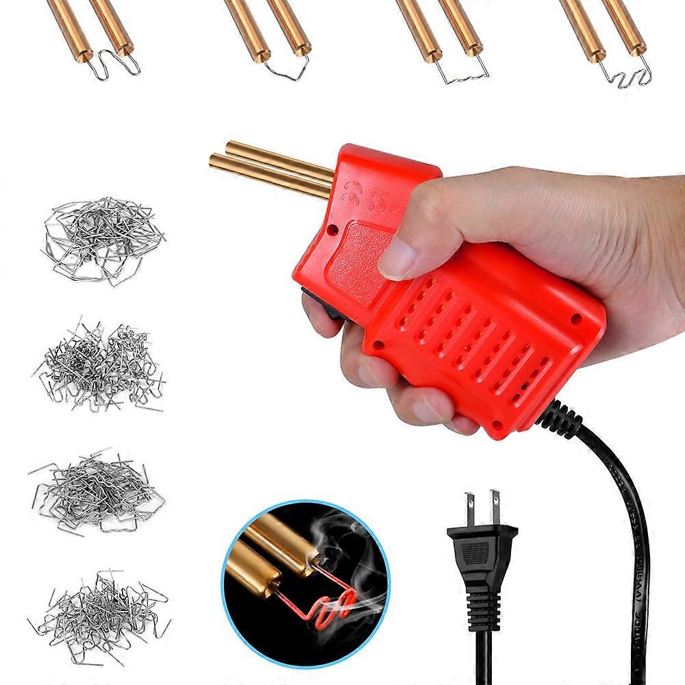 Portable Handheld Plastic Welding Machine for Car Panel Crack Repair with Thermal Cutting and Hot Stapler, Includes 400PCS Stapling Nails