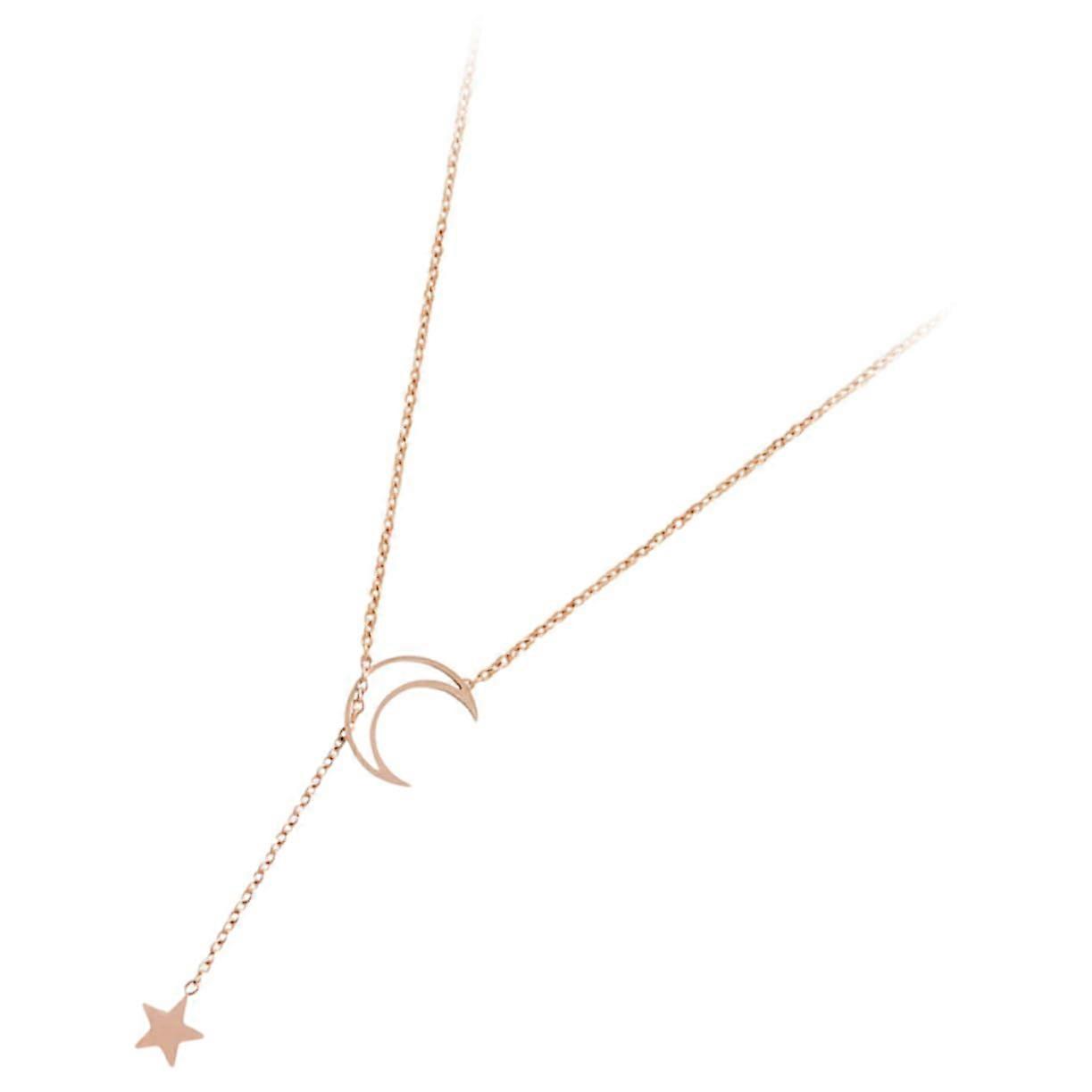 Stern Halskette Roségold Clavicle Chain für Frauen, Eleganter Schmuck Halskette für Stilvolle Outfits