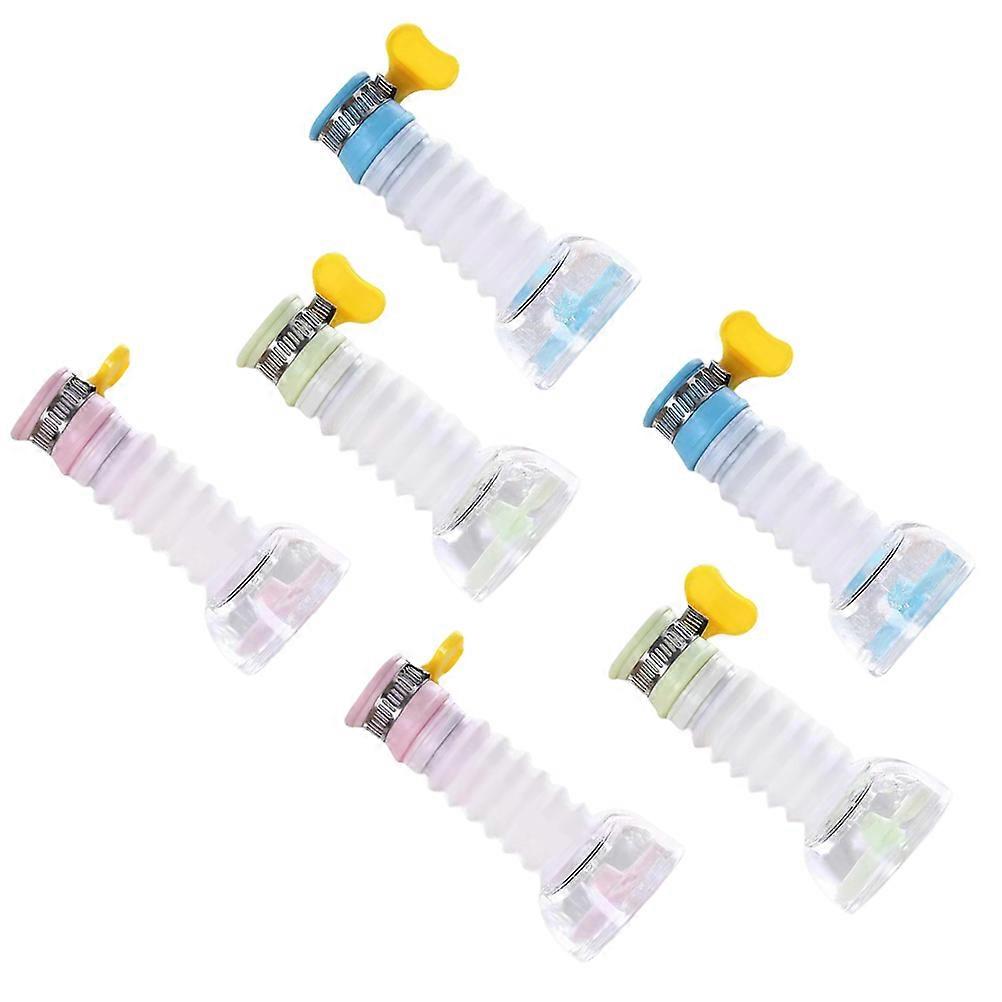 Water Filter Tap Attachment Rotatable Anti-Splash Bathroom Faucet 10x46x46cm Green 6Pcs