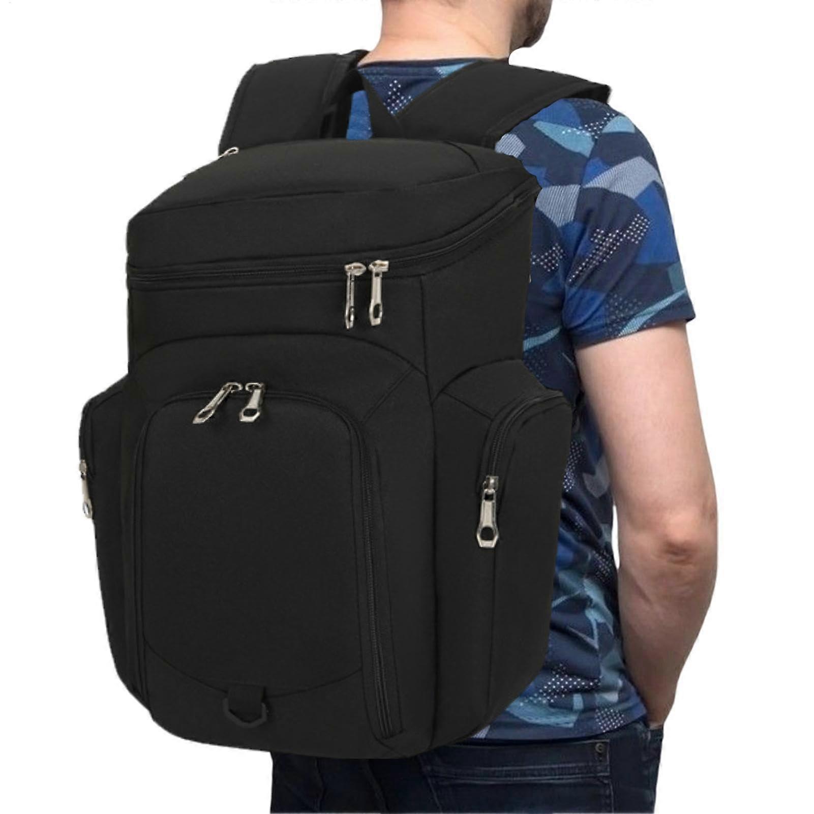 Basketball Backpack from Gym, Large Capacity Waterproof Bottom, Black