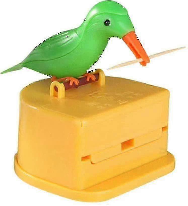 Automatic Bird Toothpick Dispenser and Holder (1 Pcs, Yellow)