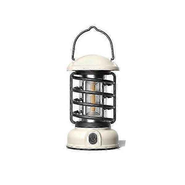 Rechargeable Retro Camping Lamp, Black Camping Light, Tlt Lamp Step