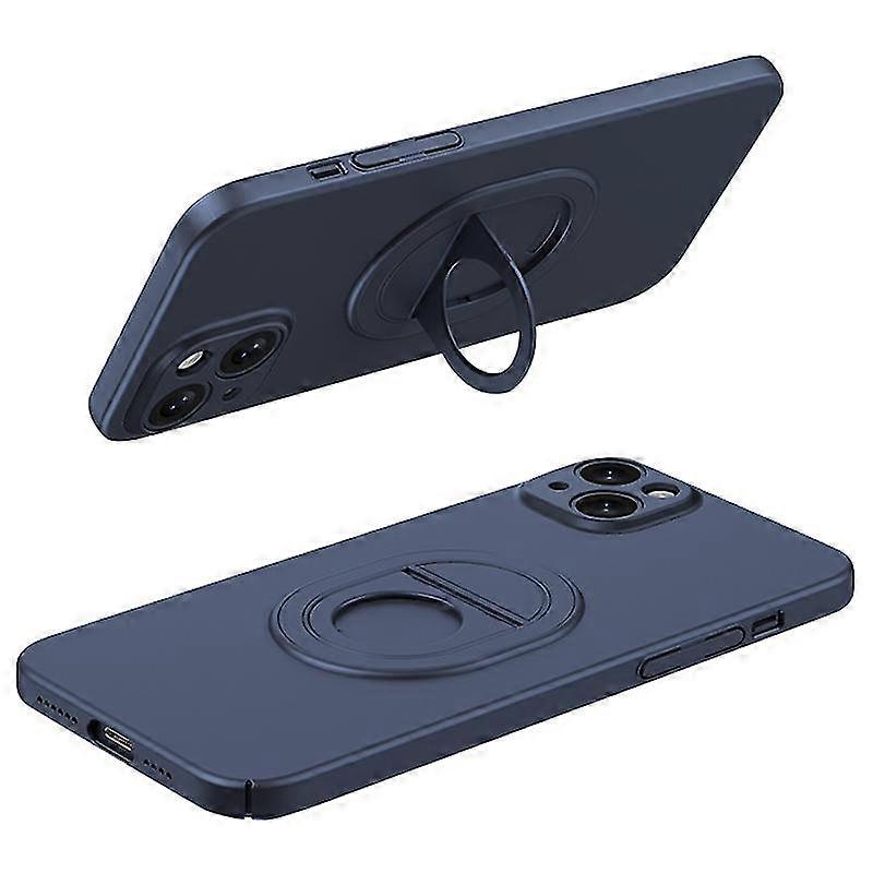 Magnetic Phone Case Scratch-proof Hard PC Cover for Compatible Brands - Black