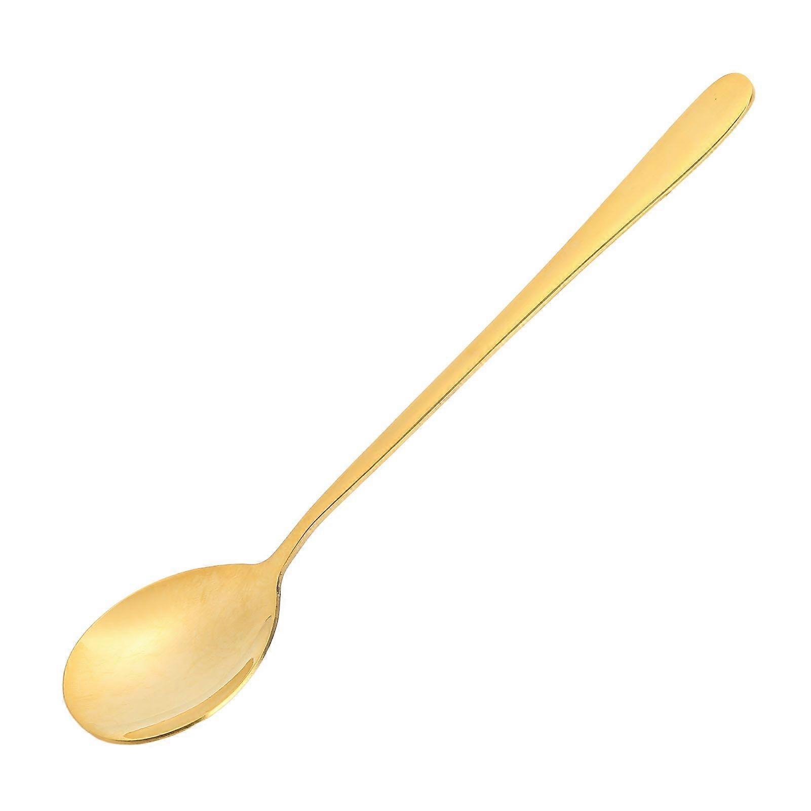 2025 Latest Model  Gold Soup Spoon Polishing Process Rust Prevention Brass