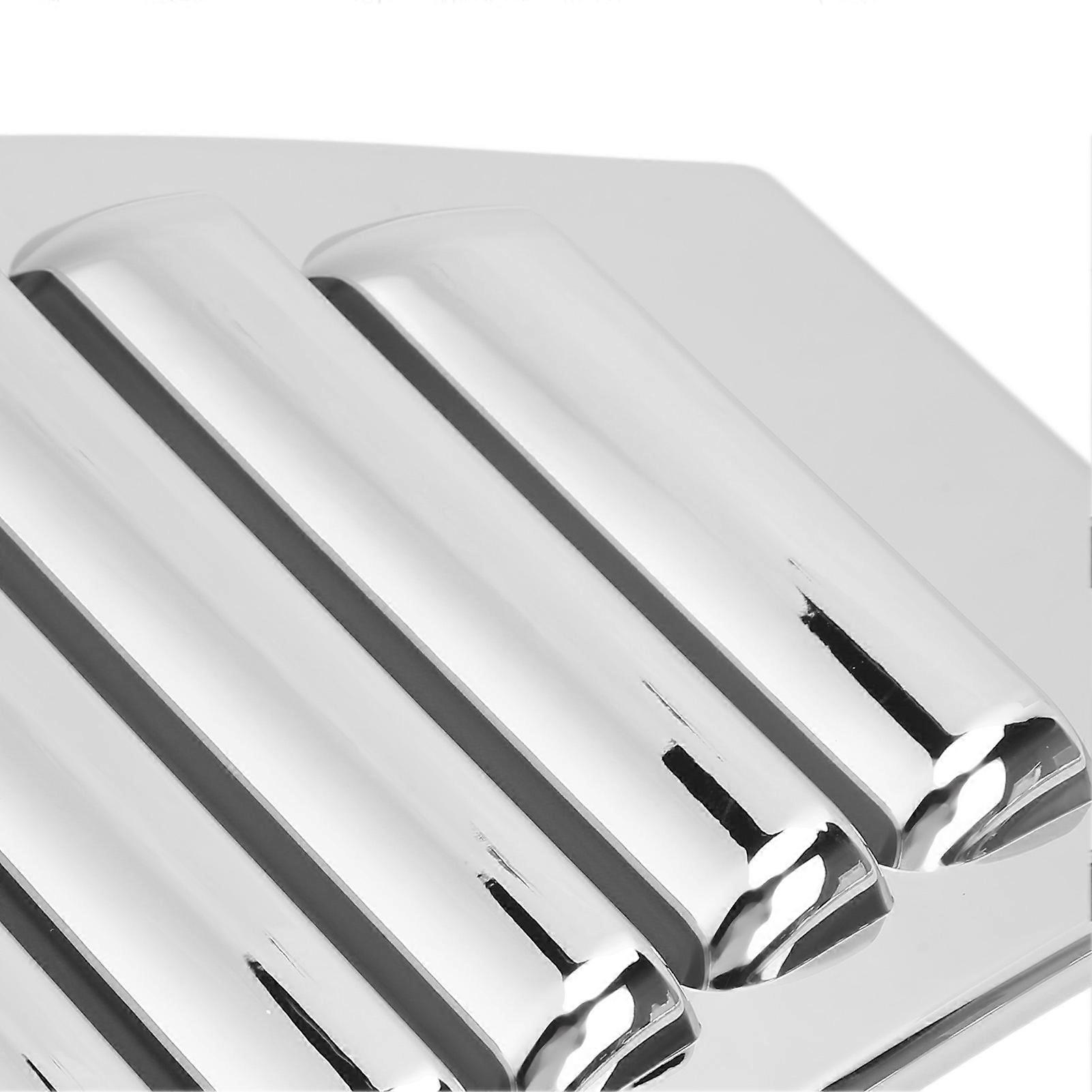 Bumper Fog Light Trim Bezel Glossy Plating Surface Front Driving Light Corner End Cover Ring Replacement for Hummer H2