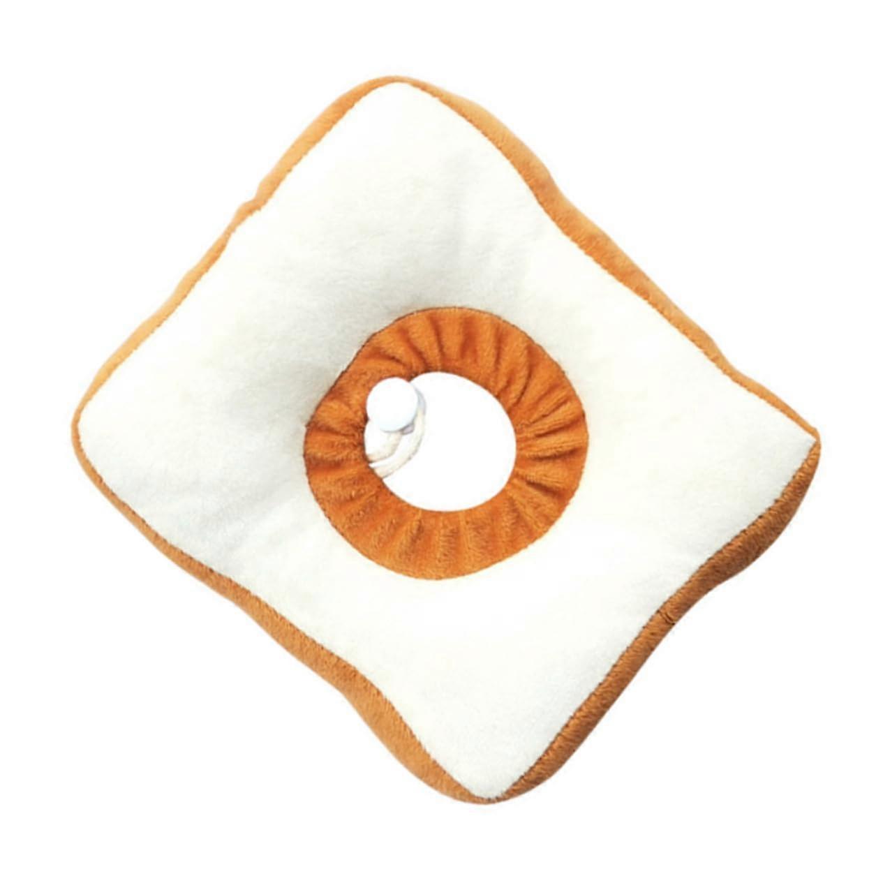 1 Piece Cat Cone Collar Soft Toast Bread Pet Cone for Cats, Protective Collar for Postoperative Recovery, Comfortable for Eating and Sleeping