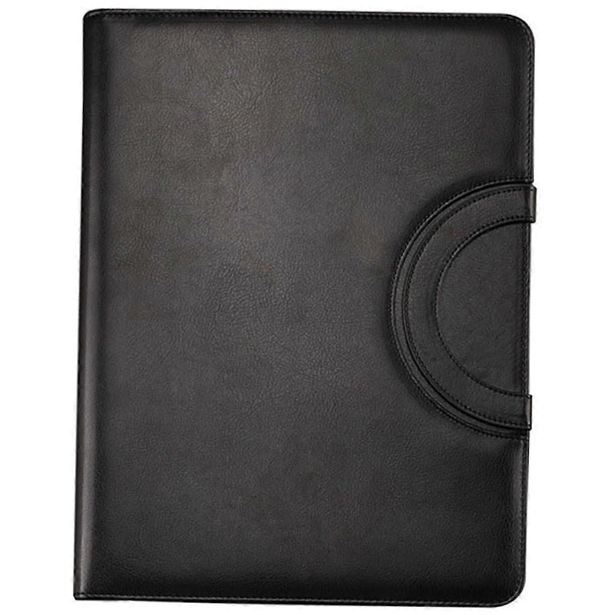 Multifunctional Folder Portfolio Document Holder with Zip Document Folder with Zip Storage Bag Folder Folder with Zip Canvas Black