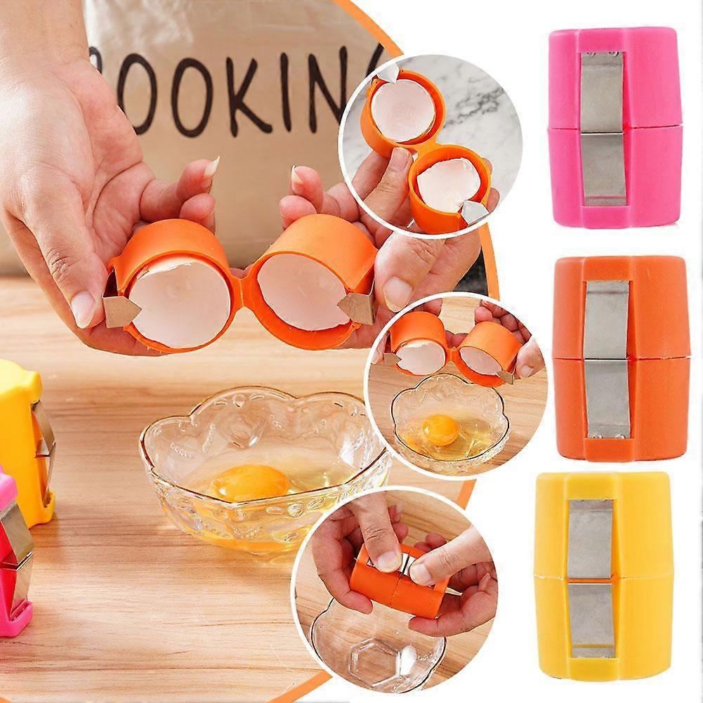 Orange shell opener (C)$Egg shell opener Egg beater Egg shell separator Home kitchen baking tools Kitchen tools