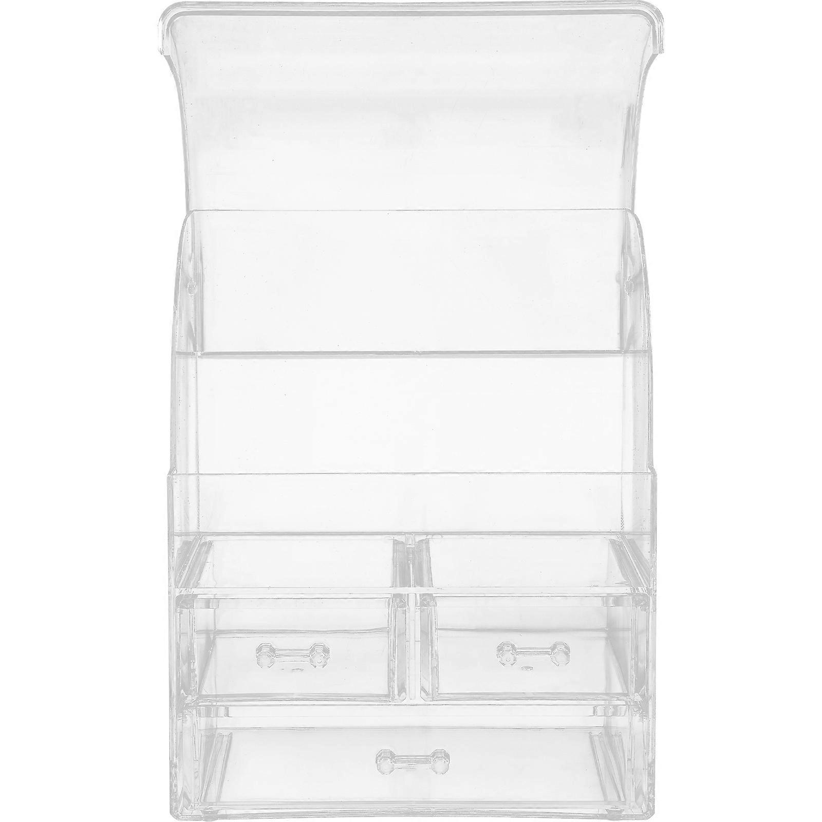 Countertop Makeup Organizer Material Storage Container with Drawers Bathroom Use 1Set