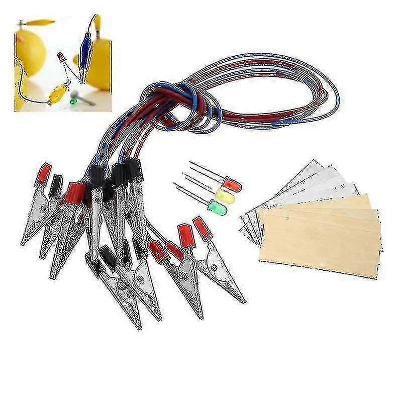 Fruit Battery Led Science Set Orange Potato Lemon Battery Physics Teaching Experiment