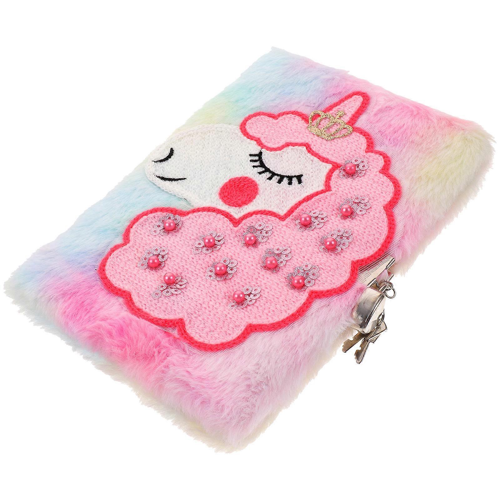 Jurnal de fete Caiet mic Formă dreptunghiulară Material de pluș Listare Idei 1Set