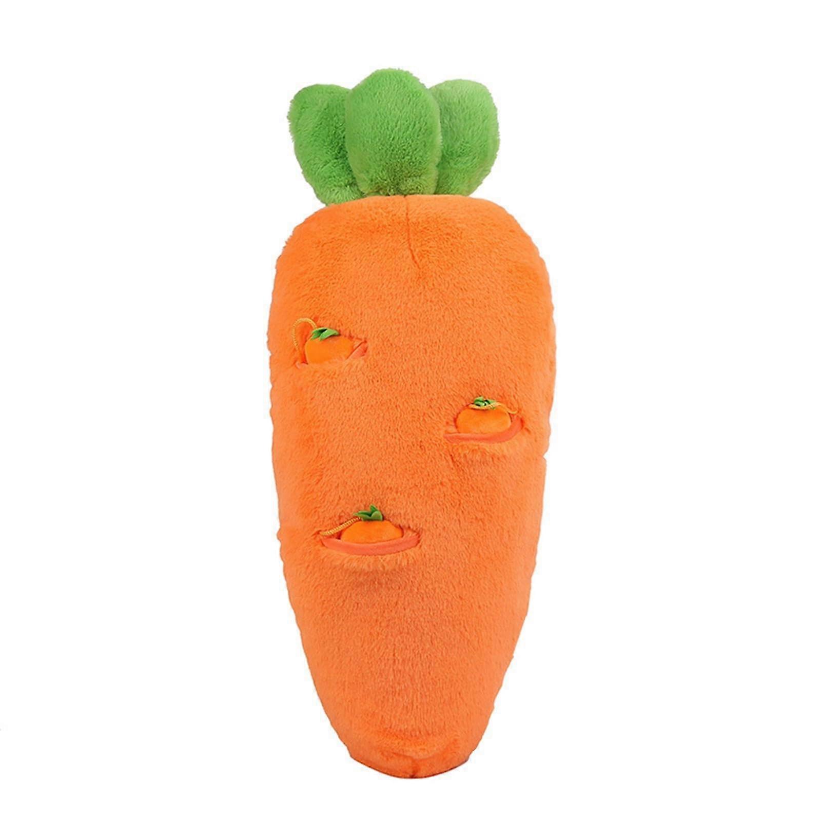 Doll Accessories Carrot Plush Toy for Boys, 43 cm Educational Pillow Doll in Orange, Soft Baby Early Learning Toy