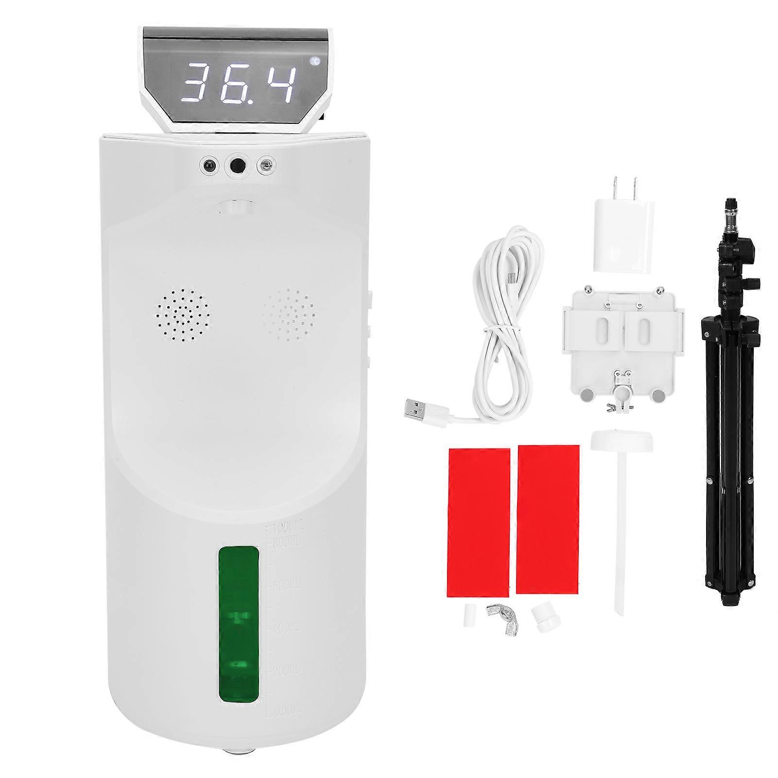 Infrared Thermometer Intelligent Temperature Sensor Spray Drop Function Soap Dispenser