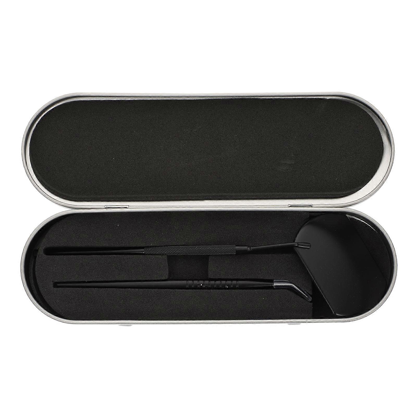 Eyelash Extensions Supplies Eyelash Extension Tool Square Shape Personal Use 18x5.8cm Black For Women 1Set