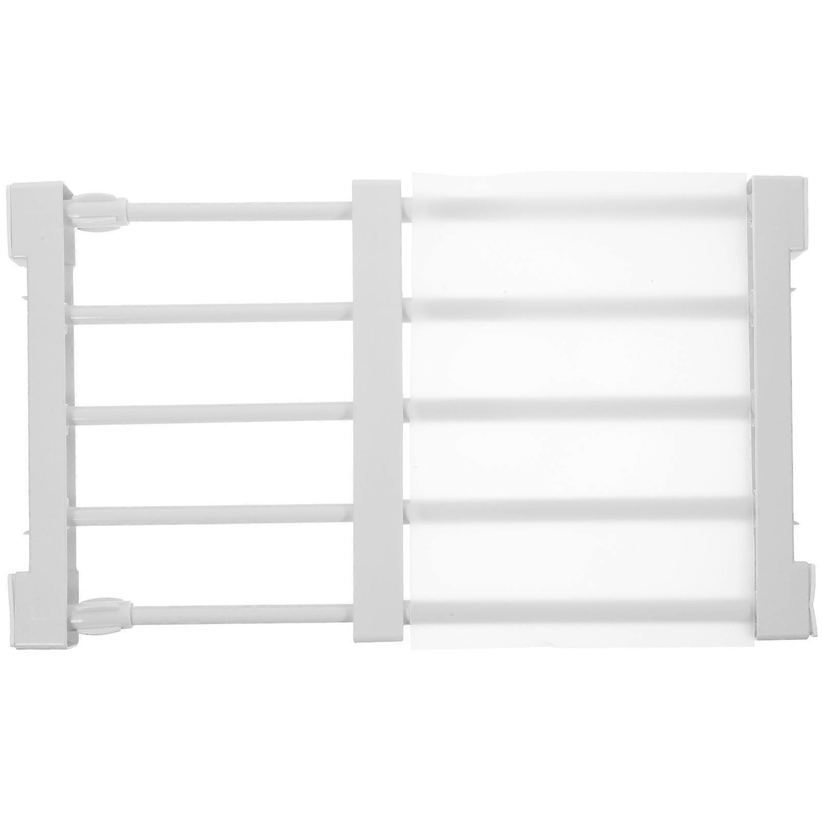 Adjustable Retractable Closet Divider Shelf Rack Storage Organizer for Kitchen, Bathroom, Wardrobe, and Bookcase – Space Saving Layered Partition,