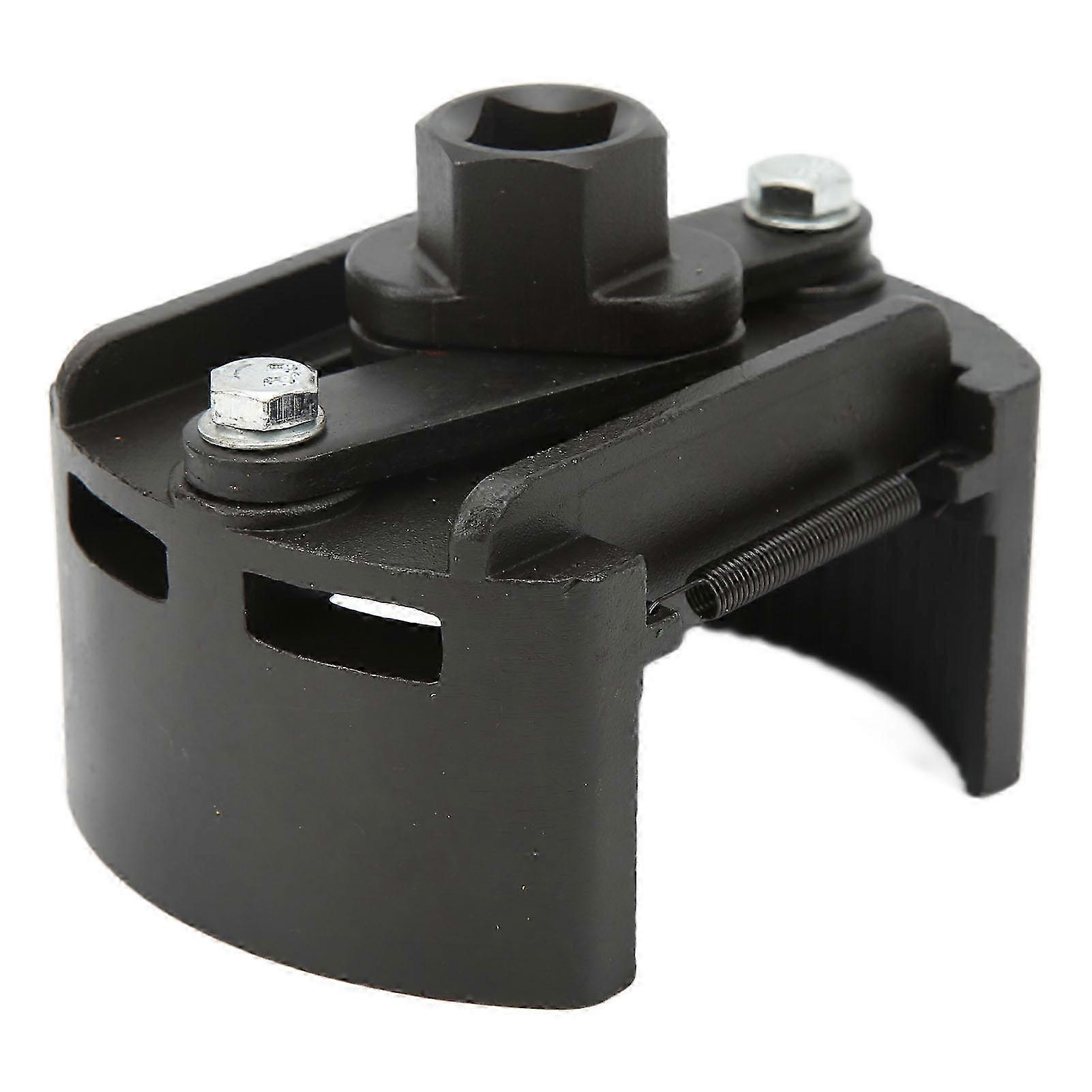 Adjustable Oil Filter Wrench Made of Carbon Steel Compatible with 1/2in Ratchet Handle for 80 to 105mm Fuel Filters