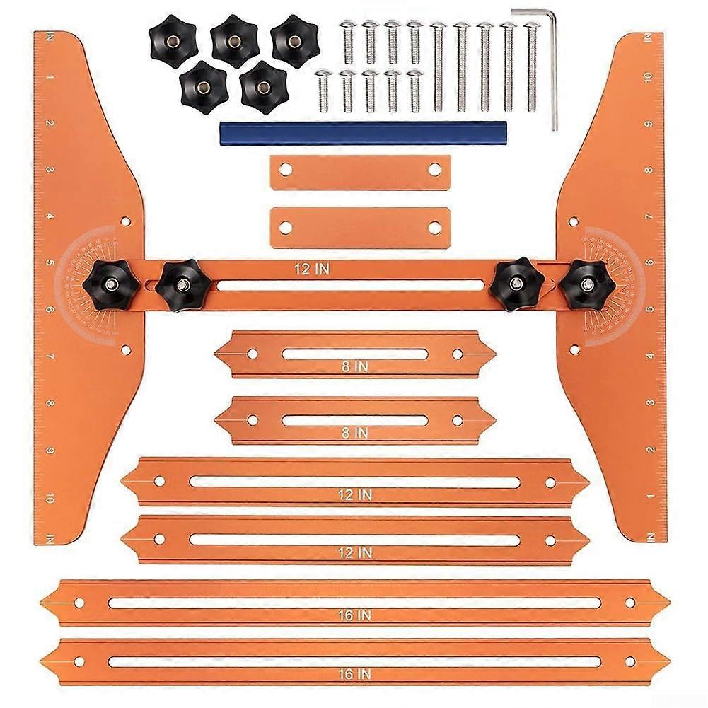 Multifunctional foldable stair measuring ruler, an indispensable tool for home stair improvement and woodworking projects, easy to use.