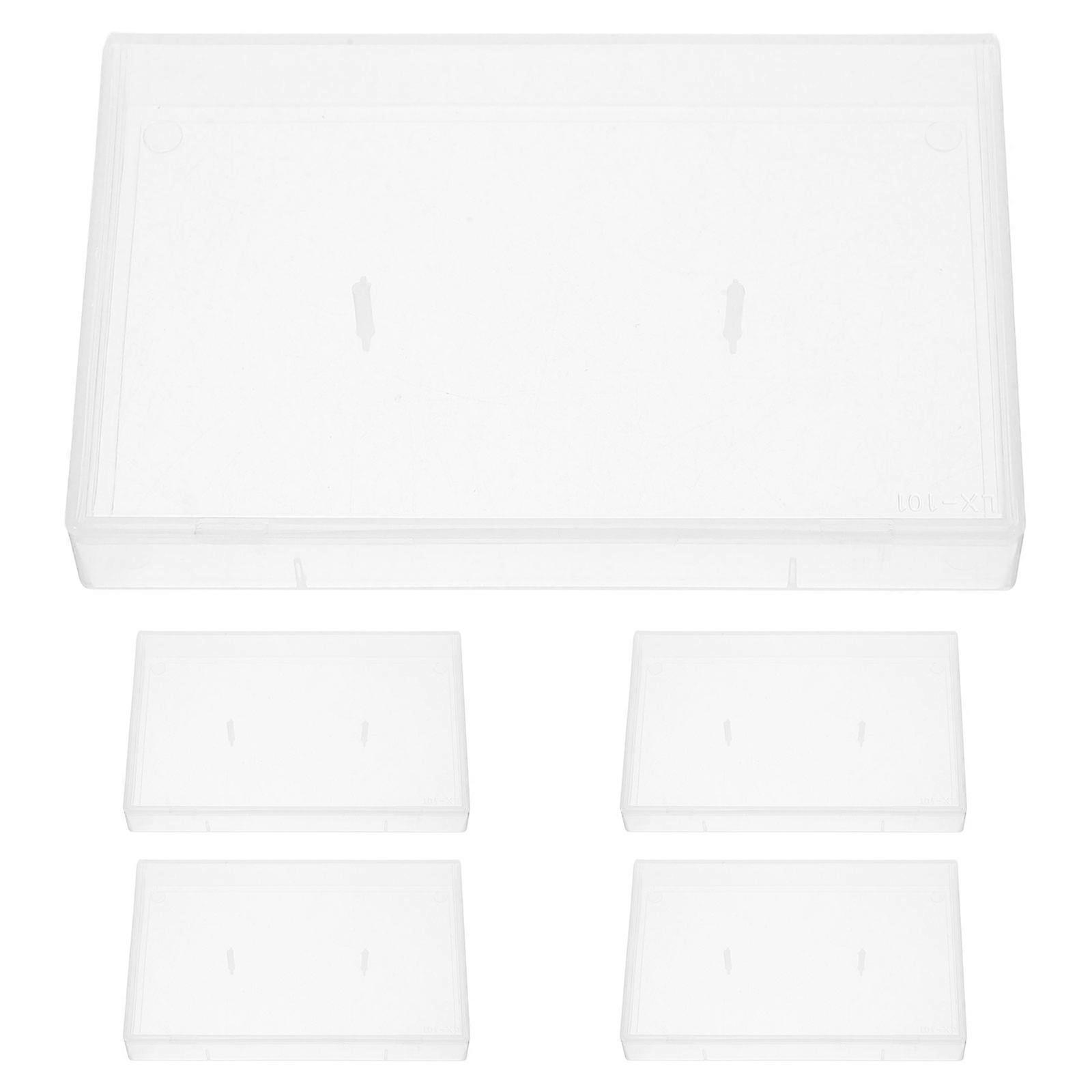 Transparent Cassette Tape Storage Box – Durable Clear Case for Audio Tape Display, Protection, and Music Recording Organization