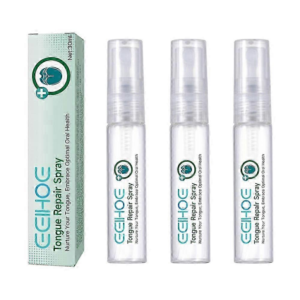 Tongue Repair Spray, Mouth Odor Eliminator for Dryness& Bad Breath,Fissured Tongue Relief Spray, Instant Dry Mouth Relief,Breath Freshener Spray