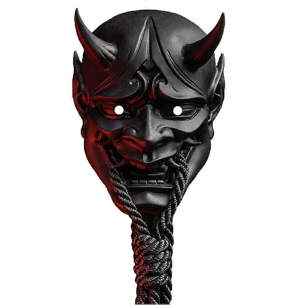 Ghostface Samurai Oni Prajna Mask - Full Face Japanese Assassin Costume Prop for Halloween, Carnival, and Cosplay