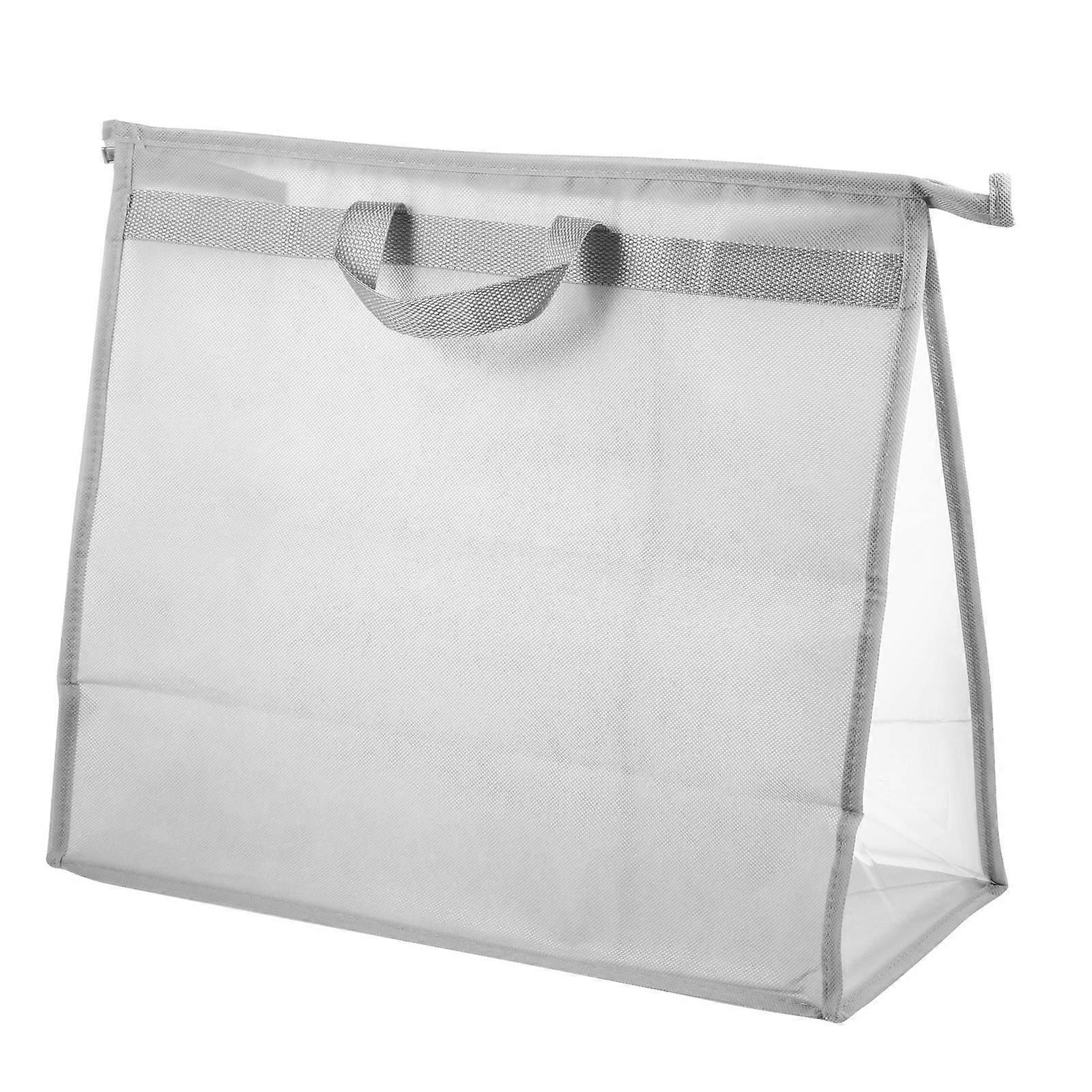 It seems like you're referring to a product description for a **transparent XXL handbag organizer cover**—likely a dustproof pouch used for storing
