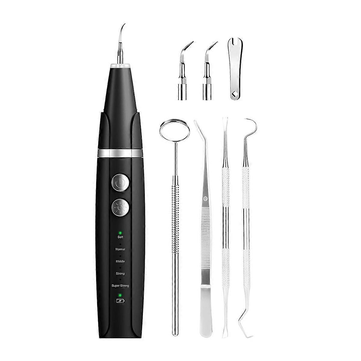 Plaque and Tartar Remover, Dog Ultrasonic Teeth Cleaner Toothbrush for Tartar and Stains with LED L