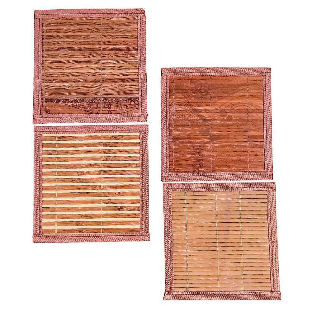 4pcs Hamster Summer Cooling Mats Natural Pet Cooling Pads for Hot Weather, Rest & Sleep for Animals, Random Styles Included