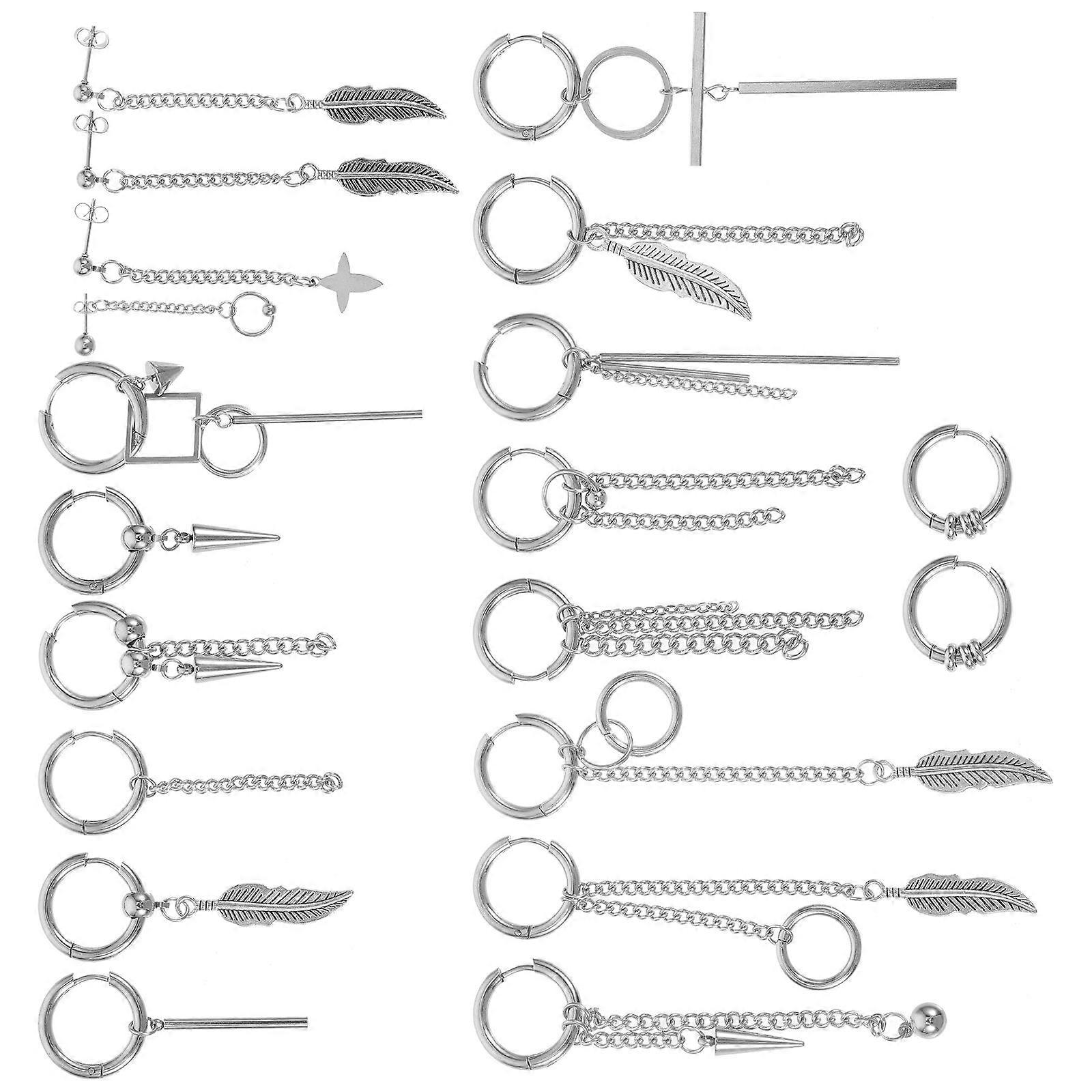 Dangle Hoop Earrings for Men – Lightweight, Hypoallergenic, Multi Piercing Styles for Any Occasion