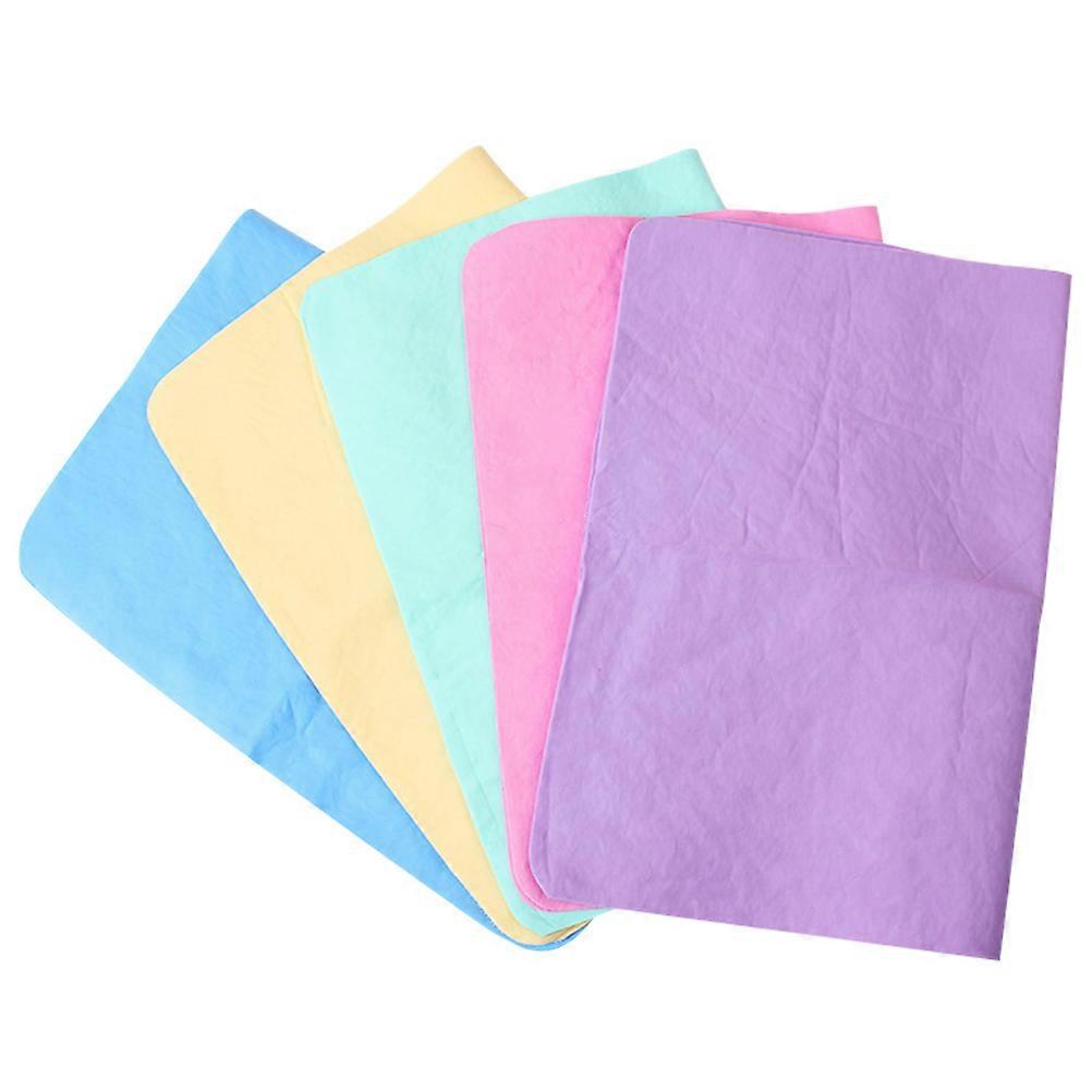 Absorbent Pet Towel for Cleaning Use Cloth Material Assorted Color Great Thickness Portable and Reusable 5 Pieces
