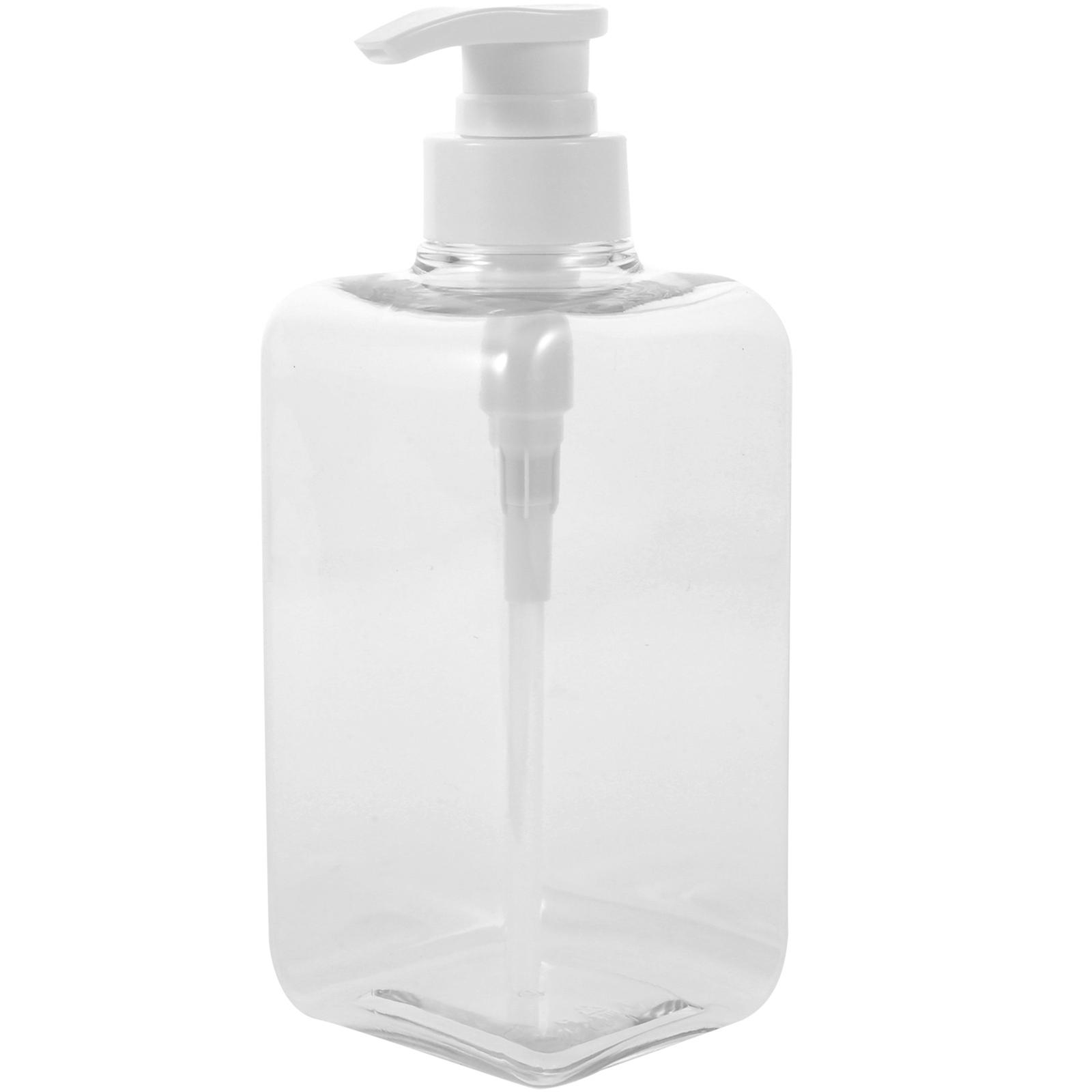 450ml Clear Soap Pump Bottle Refillable Travel Container Shampoo Dispenser