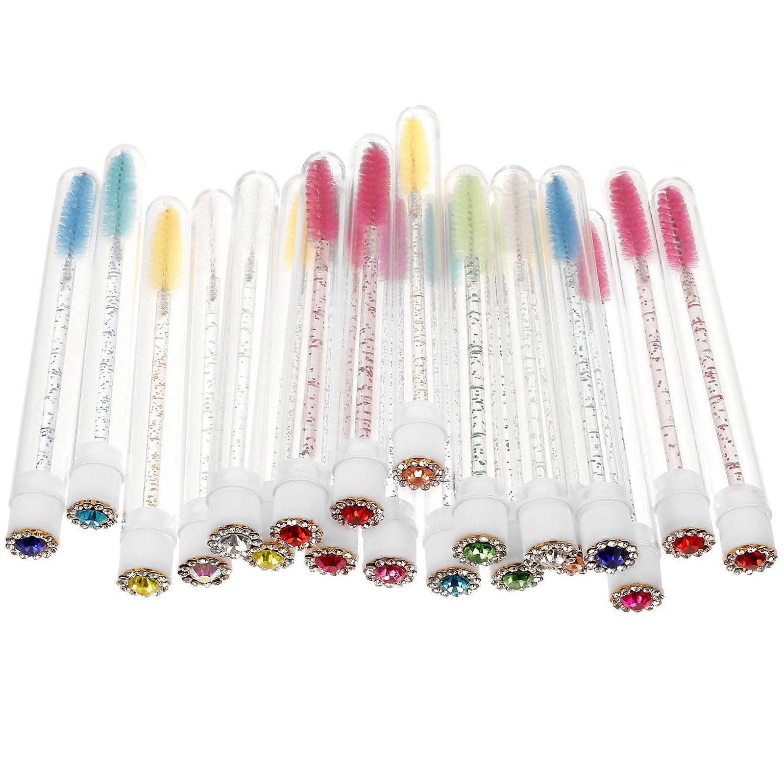 20 Sets Eyelash Brush Tubes with Creative Empty Mascara Wands