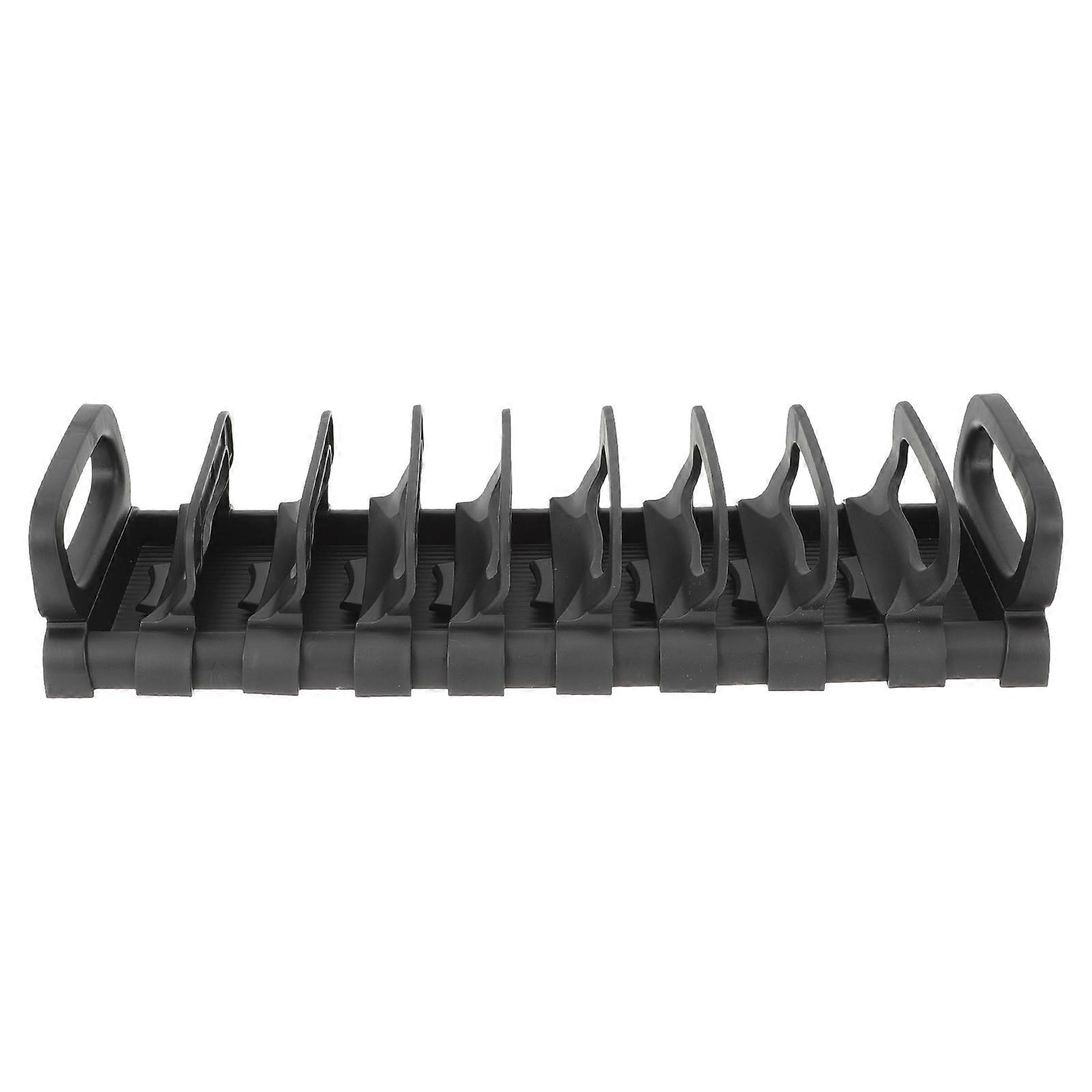 Plastic Dish Drying Rack Kitchen Bowl Rack Tableware Draining Rectangular Home Users 40x12.7cm Ventilated Design 1Set