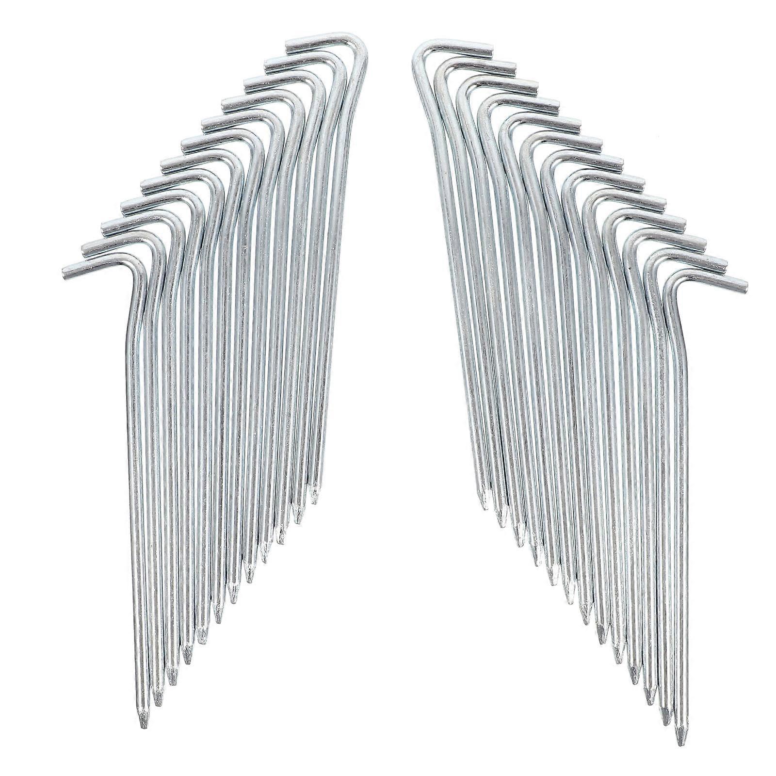 Metal Tent Nails Tent Stakes For Hiking Camping Ground Anchoring Durable Practical 10Pcs