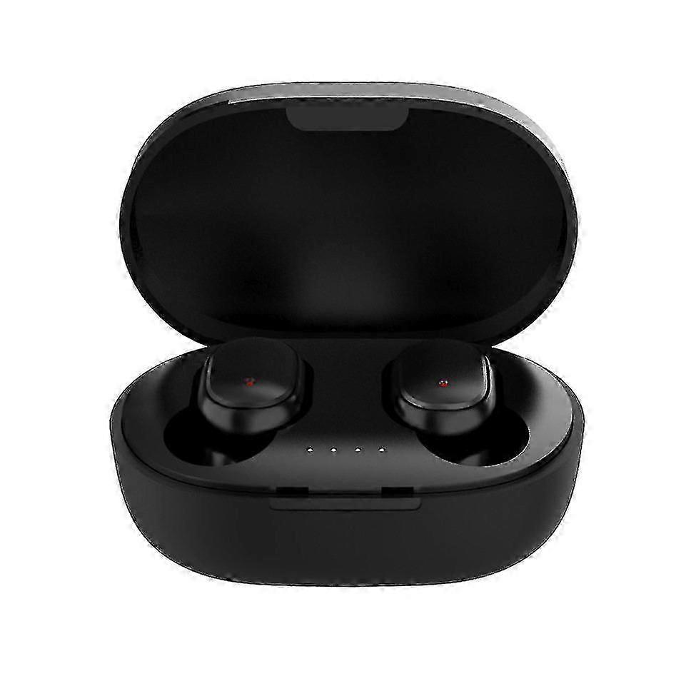 Bluetooth Headset with Charging Box, Dual High-definition Microphones, Compatible Voice Assistant, Touch Control(Black)