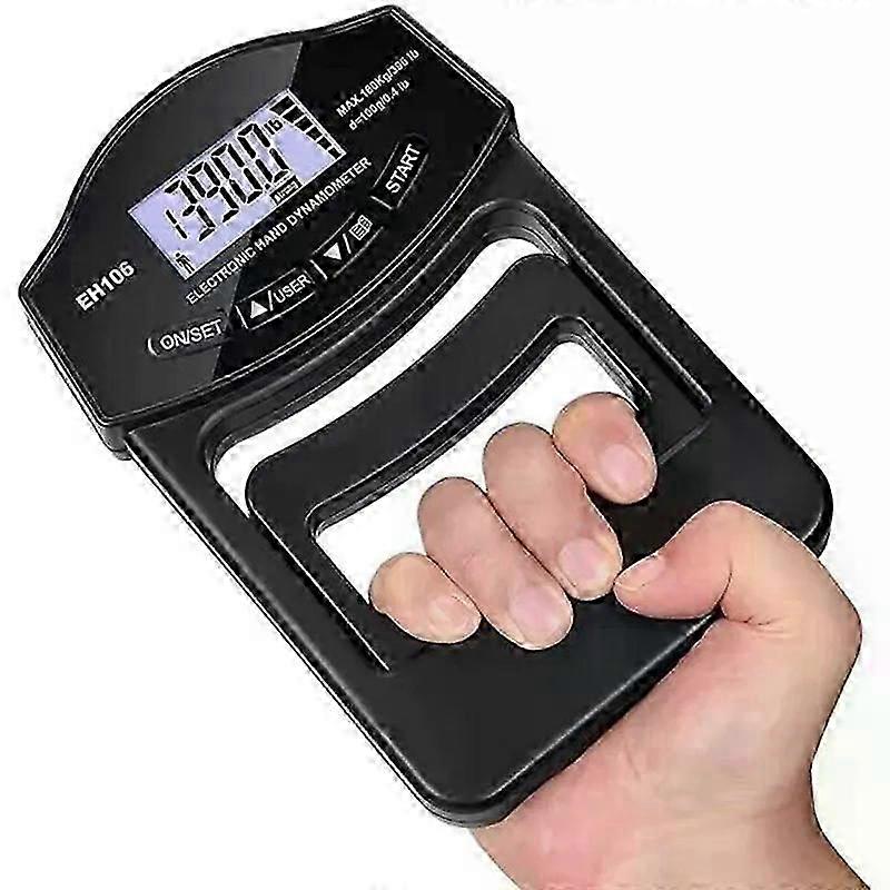 New Grip Strength Tester 396Lbs/180Kg Digital Hand Dynamometer Grip Strength Meter USB LCD Screen Hand Grip Dynamometer
