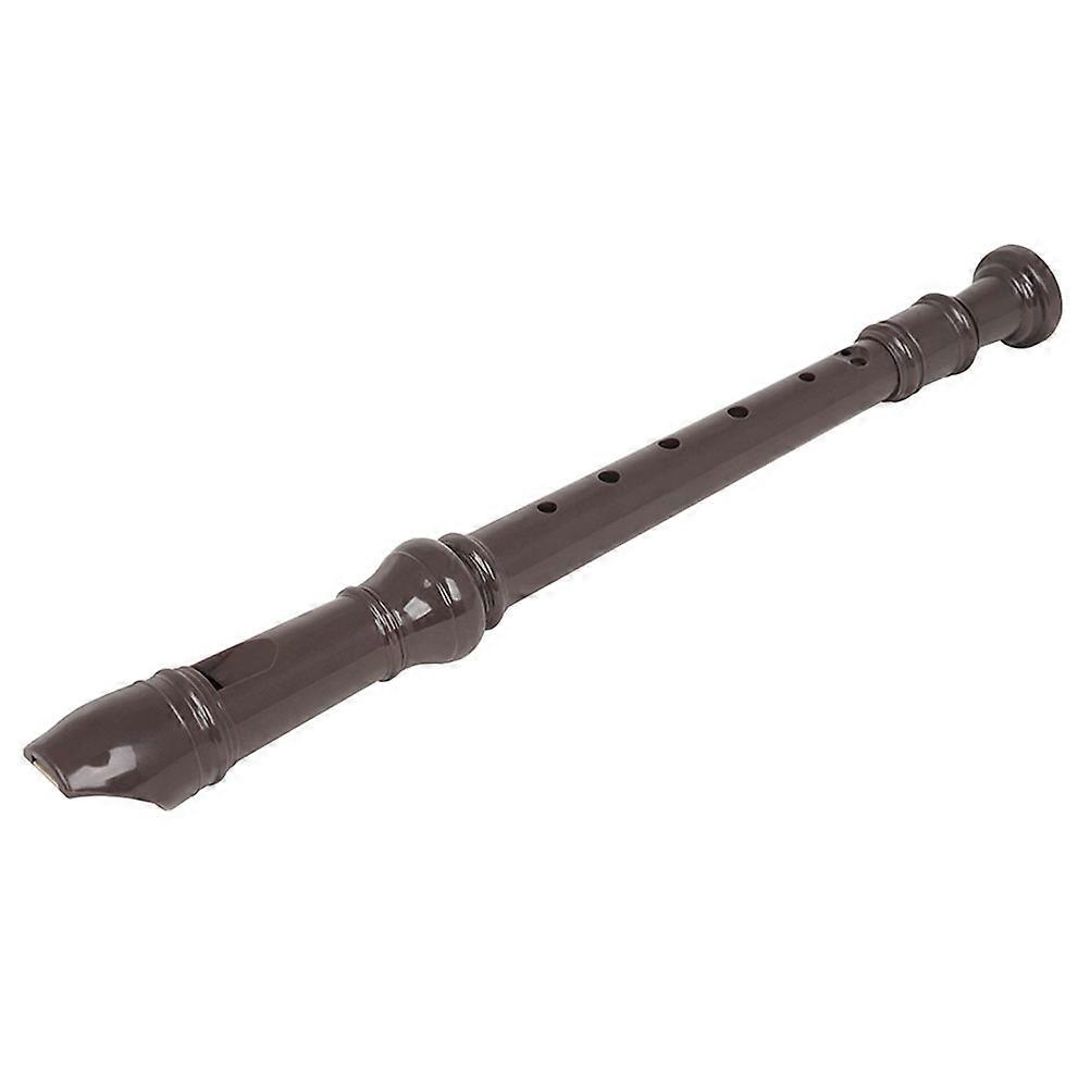 Educational Instrument 8 Hole Recorder Traditional Style For Musicians School Bands Ensembles Performances Coffee Color 1Pack