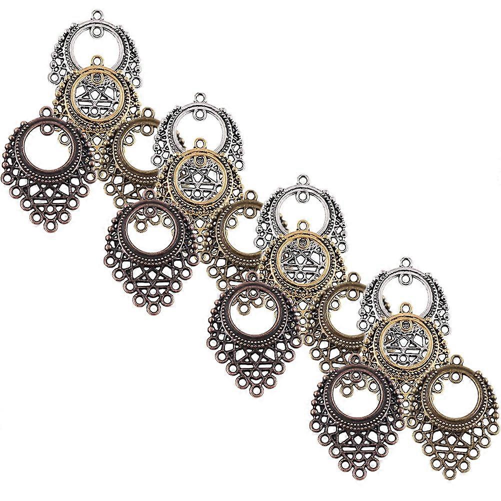 Connector Charms For Jewelry Making Earring Charms Party Silver Bohemian Style 50Pcs Bracelet Making