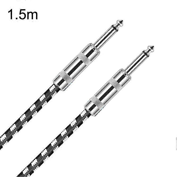 1.5m 2 Straight Head 6.35mm Guitar Cable 1.5m